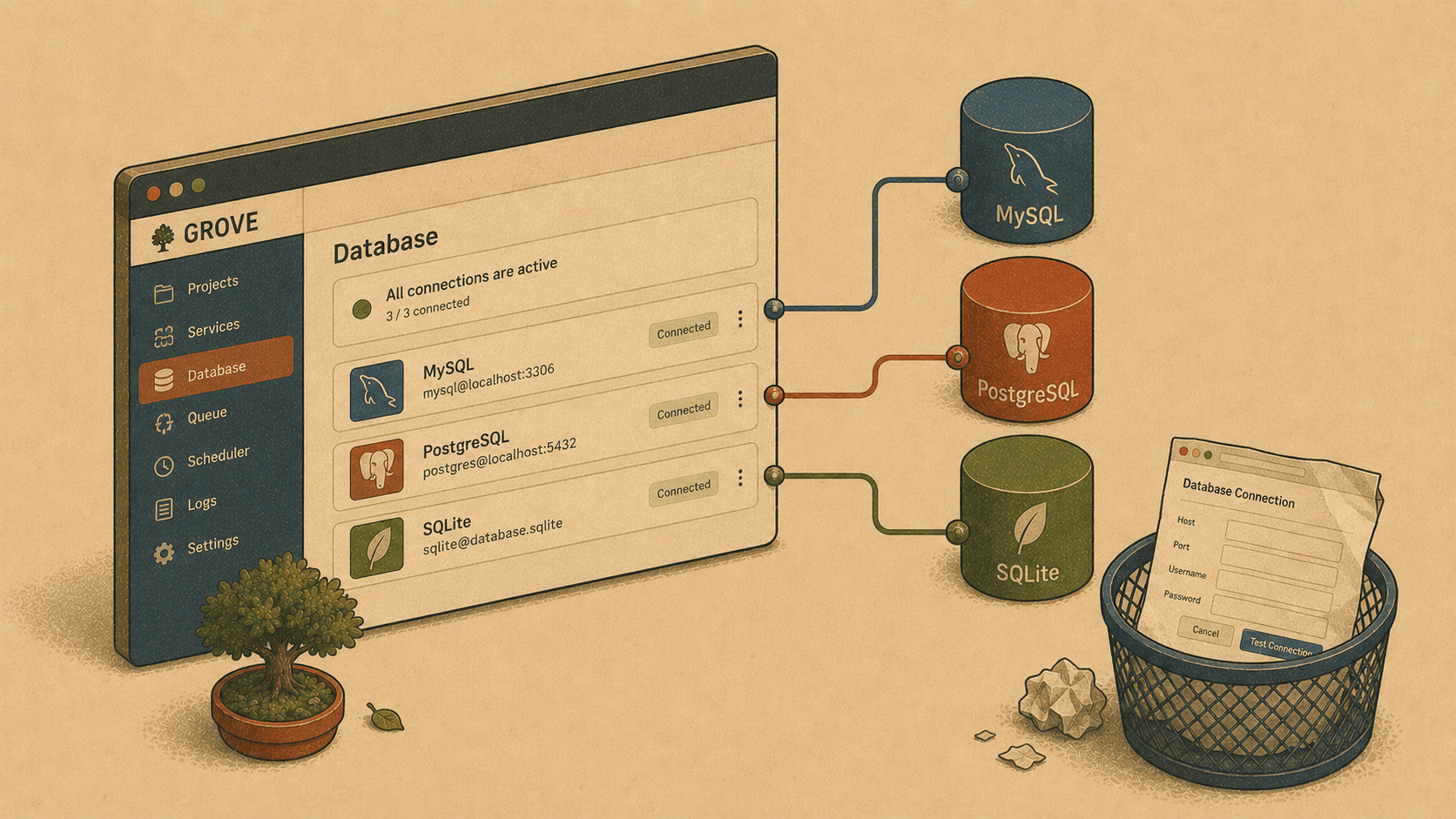 Grove 0.11: a database client that already knows your projects