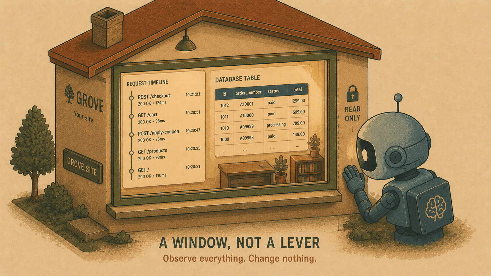 Grove 1.0: your local dev environment, now something your AI can actually see