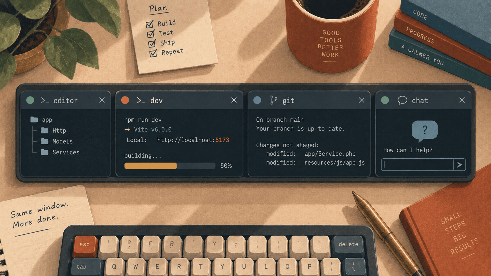 eTerm 0.9: the questions you were about to scroll up for