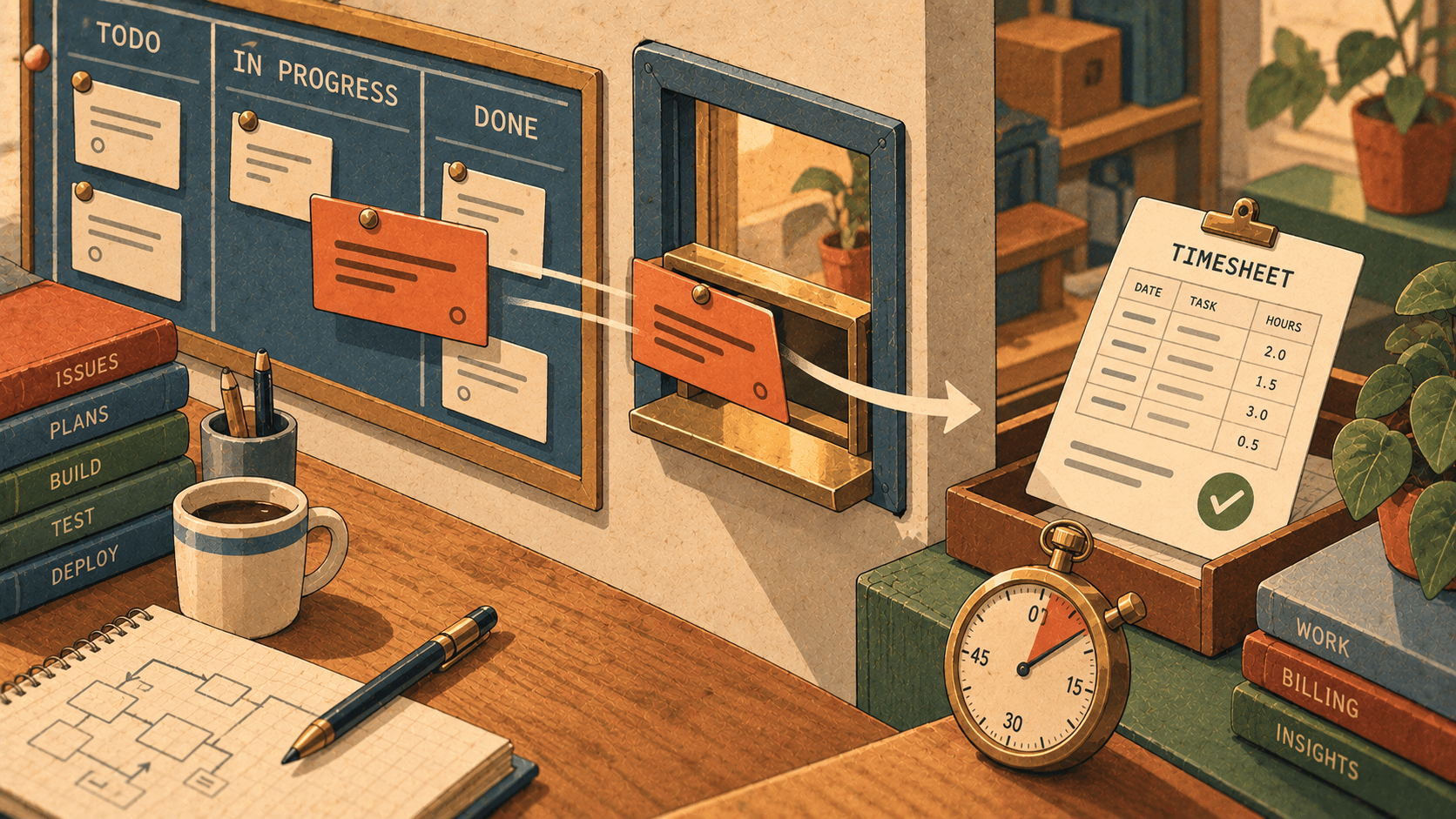 Workspace 0.7.0: from the issue to the hours, without leaving the window