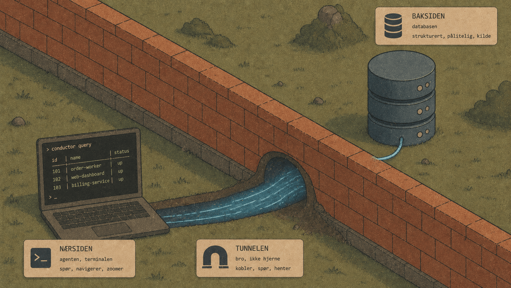 Reaching the databases behind the wall